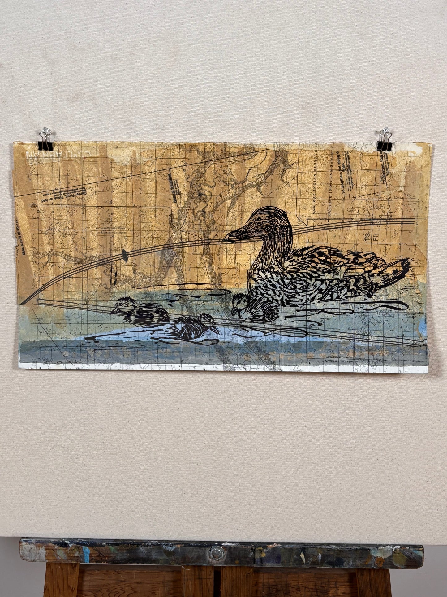 Mallard Hen with Ducklings
