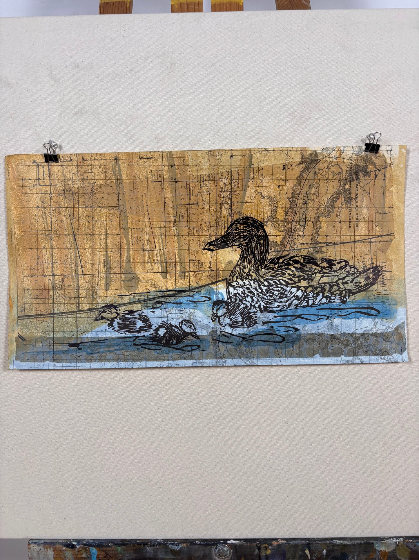 Mallard Hen with Ducklings