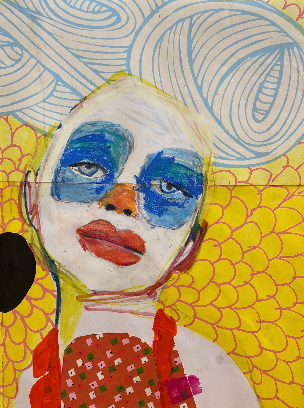 Painted Etta (framed original)