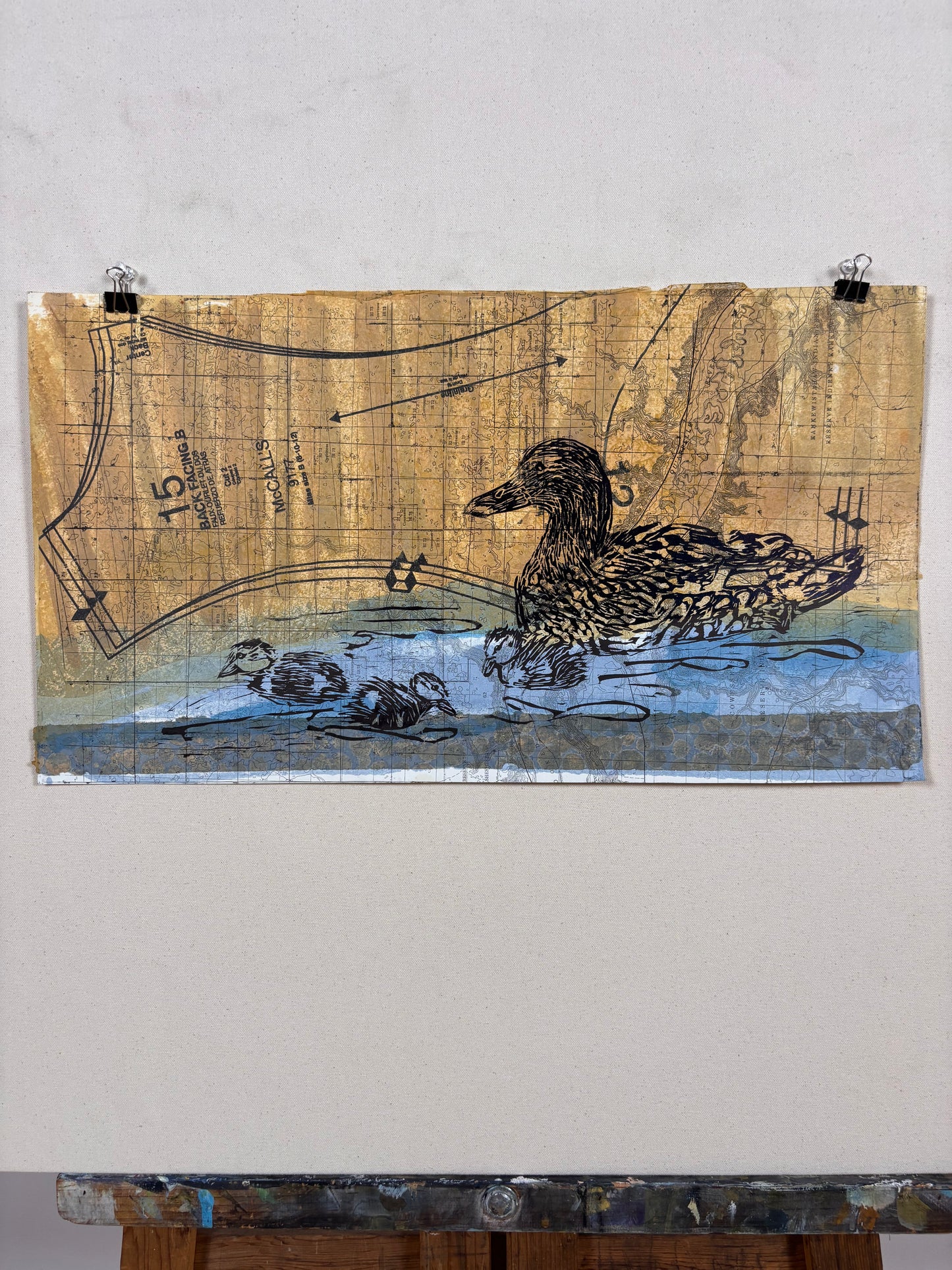 Mallard Hen with Ducklings