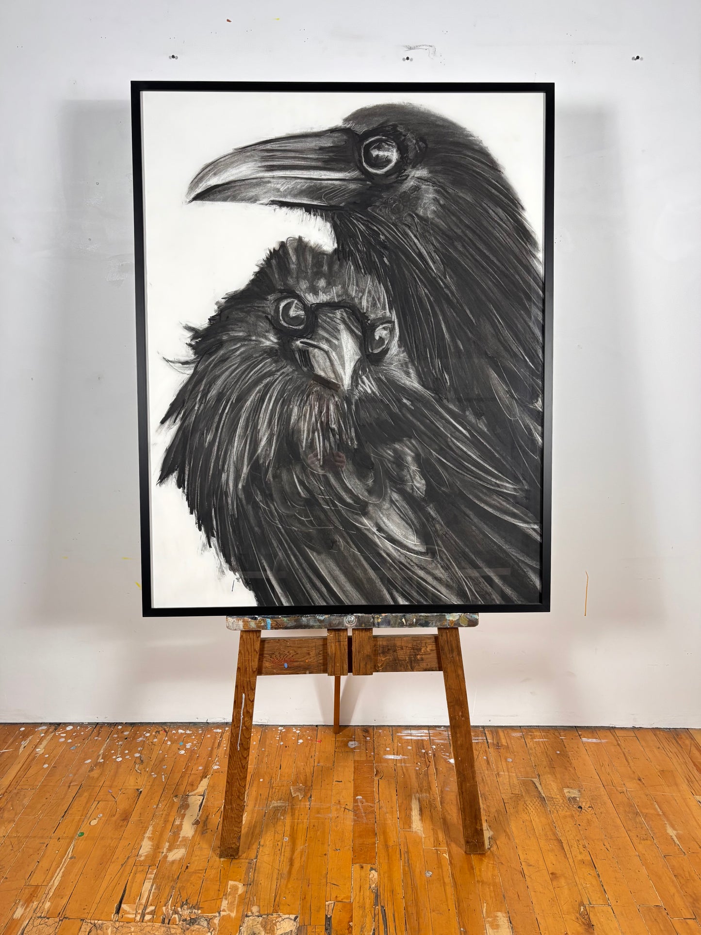 Raven Pair (framed original)