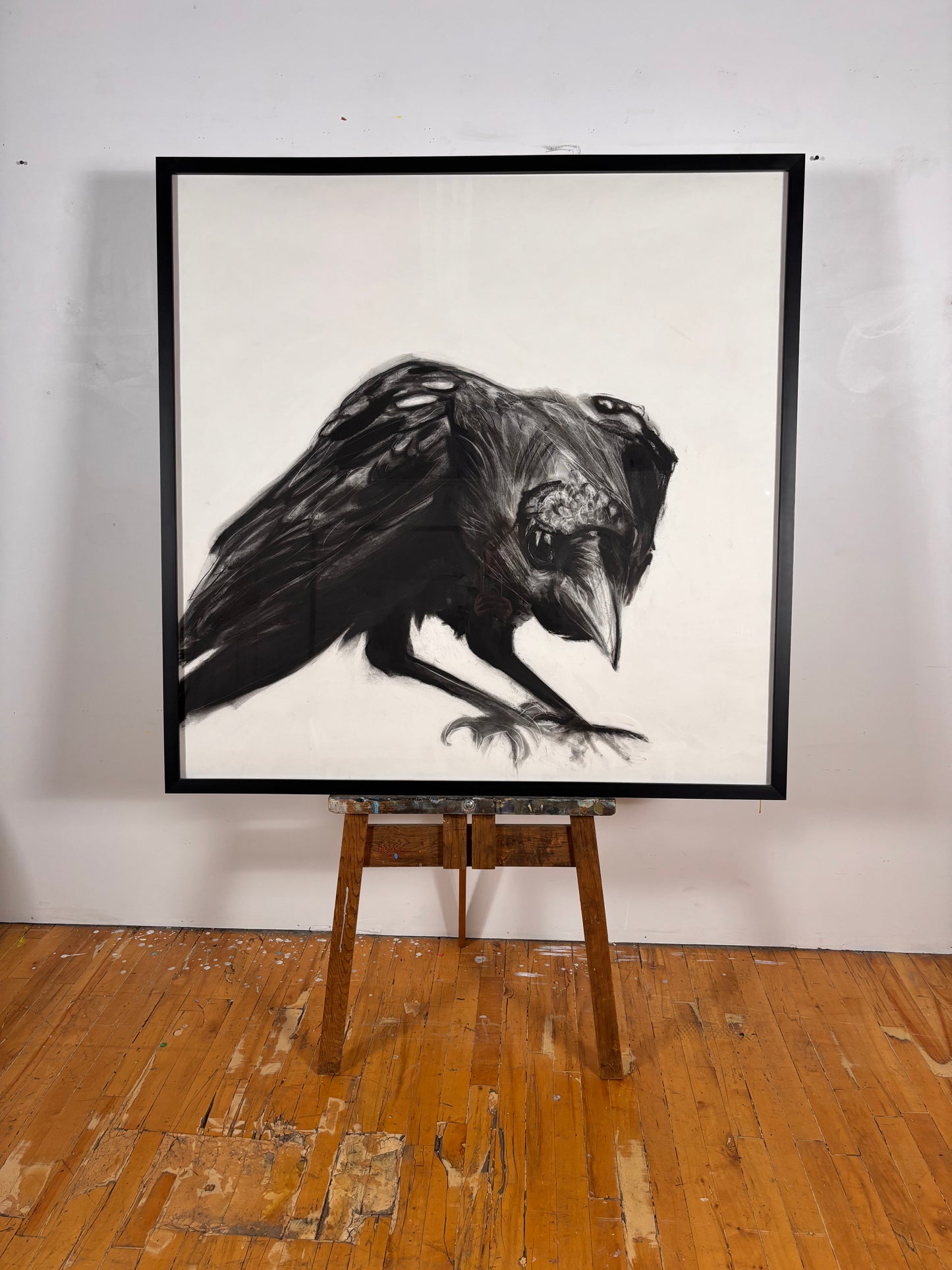 Raven Left (framed original)