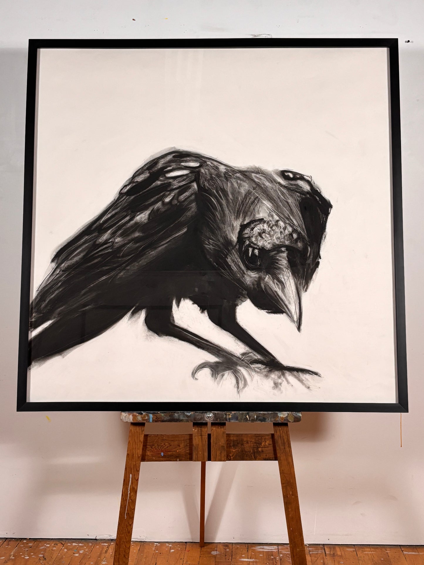 Raven Left (framed original)